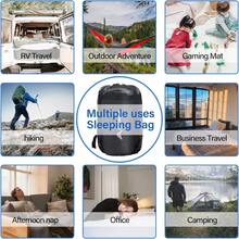 Sleeping Bag With Pillow - 4 Season Lightweight Waterproof Warm Sleeping Bag With A Compression Sack For Adults, Women, Men's Outdoors Camping, Hiking, Backpacking - Orange - View 6