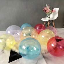 10pcs/Pack 18-Inch Bobball, Colorful Transparent Crystal Bobball, Random Color - Ideal For Wedding, Birthday Party Balloon Decorations, Summer Party Decor