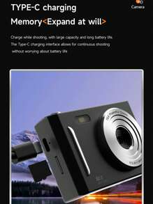 CCD Campus Digital Camera Student Party High Definition Front And Rear Dual Shooting Retro Card Travel Photography Video Camera With 32G Memory Card Digital Camera Toys