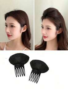 1pc Black Bangs Puffed Hair Volumizing Tool - Black - View 3