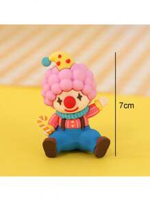 1/4/6pcs,Circus Theme Cake Topper Clown Jester Circus Animal Lion Elephant For 1st Happy Birthday Party Cake Decoration