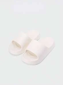 Ciabatte infradito monocromatiche semplici per bambini, antiscivolo, anti-odore, adatte per uso interno/esterno, per l'estate