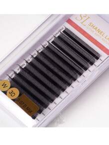 12 Rows 0.07 C/D/L Curl SHANEL YY 3DW 4DW Clover Lashes 8-15mm Automatic Flowering Premade Duoble Tips YY Handmade YY Cilios Type Natural Volume Eyelashes Extension