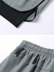 Bộ 3 quần short thể thao nam, quần short tập luyện chuyên nghiệp nhanh khô có lớp lót, quần short chạy bộ, tập thể dục nhẹ, rộng rãi. - Nhiều màu - Xem 7