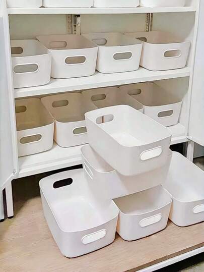 5/10pcs Multi-Function Storage Box Set - Ideal For Cosmetics, Snacks, Plastic Storage Box For Kitchen, Bathroom, Dorm, Kitchen Storage, Item Storage, Drawer Organizer, Kitchen Tools, Kitchen Accessories