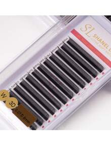 12 Rows 0.07 C/D/L Curl SHANEL YY 3DW 4DW Clover Lashes 8-15mm Automatic Flowering Premade Duoble Tips YY Handmade YY Cilios Type Natural Volume Eyelashes Extension