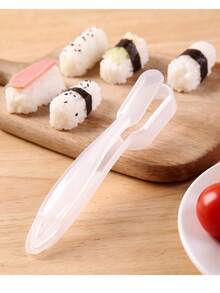 1-2pcs Hand-Held Sushi Mold, Japanese Rice Ball Onigiri Mold Maker Cooking Tool - White - View 7