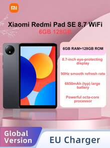 Xiaomi Xiaomi Redmi Pad SE 8,7 cala, 6 GB 128 GB Wi-Fi, duża bateria 6650 mAh, płynna częstotliwość odświeżania 90 Hz, wydajny ośmiordzeniowy procesor