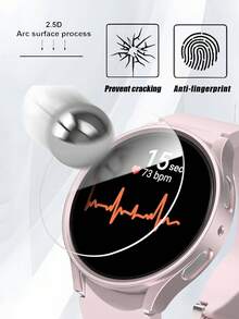 5 st. HD-skärmskydd i härdat glas, kompatibel med Galaxy Watch7, stötsäker, enkel att installera, klockvänlig, kompatibel med Galaxy Watch4 5 Pro 6 Classic 40 mm 44 mm 43 mm 47 mm vattentät fallskyddande reptålig fingeravtrycksskyddande heltäckande