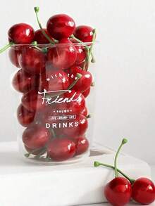 10pcs Artificial Cherry, Faux Cherries For Home Party, Desktop Decor, Birthday, Fruit Party Decoration, Scene Setting, Graduation Ceremony, Room Home Decor, Holiday Celebration, Theme Party, Photography Props Christmas Decorations Room Decor Christmas