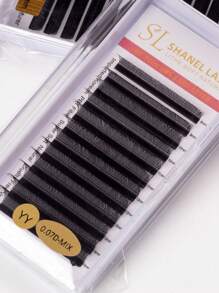 12 Rows 0.07 C/D/L Curl SHANEL YY 3DW 4DW Clover Lashes 8-15mm Automatic Flowering Premade Duoble Tips YY Handmade YY Cilios Type Natural Volume Eyelashes Extension