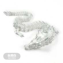 3D Printed Chinese Dragon Egg With Movable Joints - 11.8-Inch Dragon Flexible Statue, Color Series Home Office Decoration