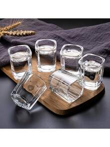 1 件套酷炫小酒杯套装、龙舌兰酒杯、白葡萄酒杯、酒杯套装、饮用玻璃器皿，非常适合 KTV 和家庭酒吧 - 适合作为父亲节礼物