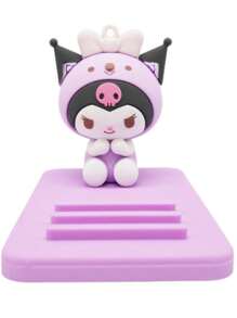 Sanrio 1 pezzo Supporto per telefono o tablet con figure di personaggi Kawaii di Hello Kitty e Kuromi, decorazione da scrivania a forma di personaggi anime, regalo di compleanno
