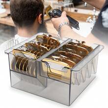 美发师限位梳收纳盒理发器定位卡尺梳子收纳盒理发店配件、返校、旅行度假必需品、女士发饰