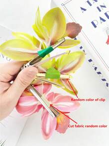 1 Pc Women's Oversized Tropical Flower Hair Clip, Boho Style Faux Orchid Alligator Hair Clip Hair Accessory For Beach, Travel, Vacation, Everyday Outfit, Bangs Clip, Can Be Used To Decorate Dresses And Bags Claw Clips Hair Claws Hair Barrettes, School Stuff