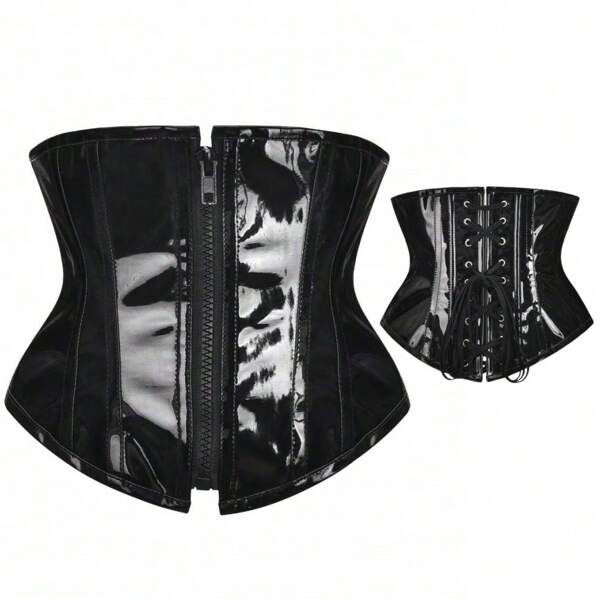 1 pieza Cinturilla con cremallera para mujer, body modelador y levantador de busto, corset para uso diario, cinturón para vestido, moldeador de cintura para adelgazamiento y control de abdomen
