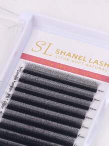 12 Rows 0.07 C/D/L Curl SHANEL YY 3DW 4DW Clover Lashes 8-15mm Automatic Flowering Premade Duoble Tips YY Handmade YY Cilios Type Natural Volume Eyelashes Extension