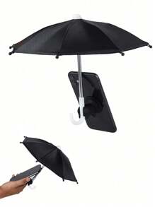Phone Umbrella For Sun Cell Phone Umbrella Sun Shade, Mini Umbrella For Phone With Universal Adjustable Piggy Suction Cup Stand Outdoor, Sun Shade For Cell Phones, Kindle, IPad Navigator Phone Umbrella For Sun Shade Mini Phone Umbrella , Anti-Glare Sun Shield Cell Phone Cover, Protect Your Phone From Rain And Sun, Screen Blocking Glare Anti-Reflection Travel Essentials, [2pcs/Set, Phone Umbrella For Sun & Piggy Suction Cup]