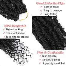 1-6 Packs Passion Twist Crochet Hair Pre Twisted Passion Twist Hair Bohemian Pre-Looped Crochet Braids - Multicolor - View 3