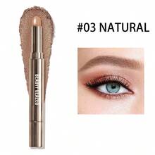 1 件金属珍珠双头眼影棒，光滑防水眼妆荧光笔 - 彩色 - 查看 15