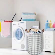 1pc Dirty Clothes Basket Laundry Basket Portable For Toy Clothing Storage Bucket Waterproof Laundry Organizer