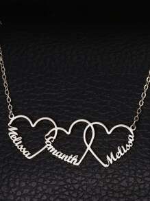 1 Peça Colar Personalizado com 1-5 Nomes, Colar Pingente Multi-Amor, Colar com Nome em Inglês da Família, Colar de Corrente Cubana de Aço Inoxidável para Homens e Mulheres, Colar Personalizado de Fonte Romântica e da Moda, Presente do Dia das Mães, Clássico e Elegante, Adequado para Família, Melhor Amigo, Material Escolar, Estudantes do Ensino Médio, Estudantes do Ensino Fundamental, Estudantes Universitários, Calouro, Segundo Ano, Estudantes Iniciantes, Estudantes Universitários