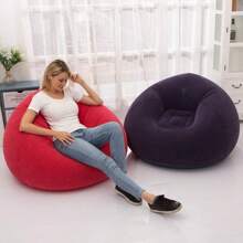 Grand fauteuil souple et gonflable en PVC, chaise longue, pouf, canapé, siège pour la vie quotidienne, l'extérieur et le camping
