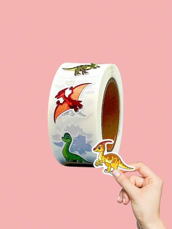 500 adesivos fofos de dinossauros de desenho animado, adesivos de recompensa para alunos do ensino fundamental, adesivos para diário, adesivos de decoração para presente, materiais escolares, volta às aulas