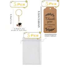 15Pcs Graduation Keychain Gift With Thank You Tags And White Organza Bags Universal & Graduation Occasion Graduation Gifts