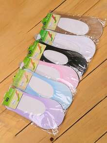 6 Pairs Women's Candy Colored Invisible Breathable Soft And Comfortable Boat Socks - Multicolor - View 7
