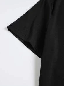 Plus Size Men's Nautical Map Print Round Neck Short Sleeve T-Shirt, Summer