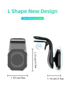 1件创意磁力车载手机支架重力汽车出风口支架强磁铁7L车型导航手机支架