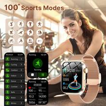 GUHUAVMI 2025 New Smart Watch Series 10, 1.85" High-Definition Full-Fit Touch Screen, Heart Rate/Sleep Monitoring, Wireless Call/Dial, Multiple Sports Modes, Customizable Wallpaper, Unisex Fitness Tracking Smart Watch
