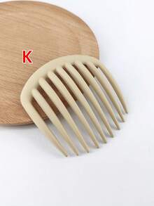 1/6 件豹纹优雅 ABS 塑料发夹适合日常佩戴发梳，侧梳，学校用品