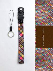 1 Pc 2-In-1 Detachable Halter And Wristlet Mobile Phone Lanyard - Multicolor - View 9