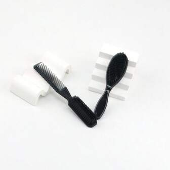 2支装男士胡须造型刷 - 柔软尼龙刷毛，双面梳，打造顺滑亮泽的胡须和发型，理发店美容旅行必备美发工具、美发产品及配件，后梳造型刷，理发配件，吹风机，头发，理发师，美发工具，美发产品，吹风机，头发，配件，美发产品，美发工具，美发用品，头发护理，卷发刷，理发师，理发师配件，美发设备，旅行必备，旅行必备，发型，美发，头发，旅行，美发产品，美发工具，美发用品，理发师，理发师配件，理发店，美发设备