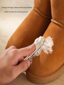 绒面橡胶鞋刷 绒面清洁鞋刷 毛擦 软毛洗鞋刷 - 彩色 - 查看 2