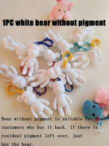 1/3/5 Cartoon Resin Bear Keychains, DIY Fluid Bears, Children's Handmade Drawing, Suitable For: Valentine's Day Gifts, Party Decorations, Party Gifts (Random Style And Color), Mother's Day Graduation Ceremony,Back To School,School Supplies