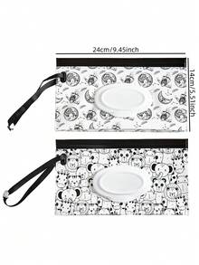 1 pieza/2 piezas Bolsa portátil para toallitas húmedas, Estuche para transportar toallitas húmedas para bebé, Dispensador de toallitas húmedas con tapa abatible y resellable, Caja de almacenamiento práctica para pañuelos - Multicolor - Ver 7
