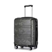 KONO Valigia da uomo con telaio rigido in ABS e ruote a 360°, cavi manuali e fatturati in lunghezze 20/24/28 pollici, adatta per viaggi, viaggi di lavoro e vacanze, per uomini, donne e tutti gli altri.