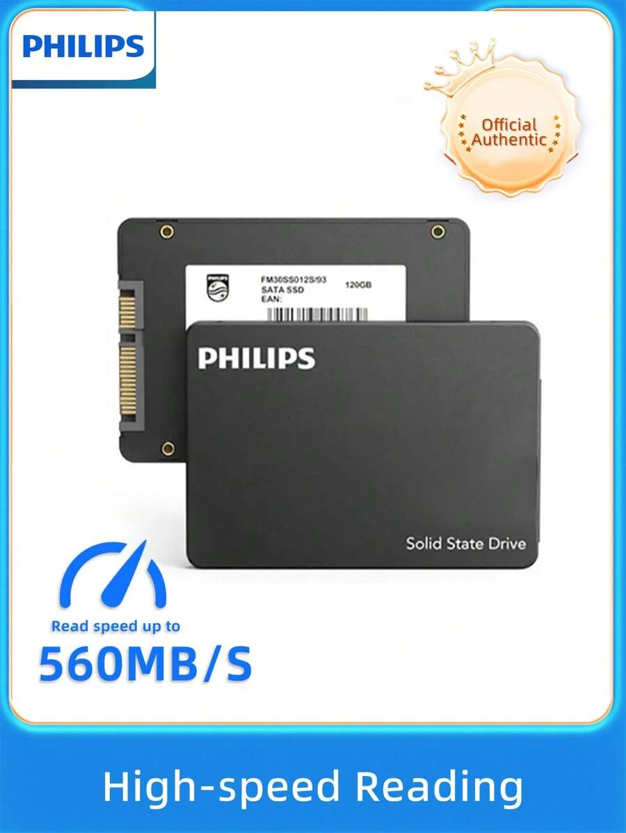 PHILIPS PHILIPS Unidad de estado sólido de alta capacidad y alto rendimiento. Despídete de la lentitud y disfruta de una experiencia ultrarrápida. Es simple y conveniente de enchufar y usar, perfectamente adaptado a varios dispositivos electrónicos, y proporciona una solución de almacenamiento confiable y eficiente para tu vida digital.