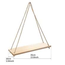 1 Piece Minimalist Macrame Wall Hanging, Bohemian Style Hand-Woven Storage Board, Hanging Shelf Design, Hanging Decor For Home Decor, Home Decor, Room Decor, Wall Decor