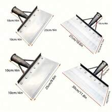 1 PC Stainless Steel Garden Shovel - Multi-Functional, Handle-Free Yard Weeder & Cleaning Tool For Patio And Lawn Care - Multicolor - View 4