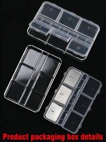 6 Grades Mini Contas Metálicas Encantos Caviar Decoração de Cristais Pixie DIY Gemas de Unhas Suprimentos de Unhas