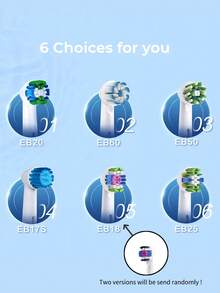 Oral-B Original  EB25/EB60/EB18/EB17 Brush Heads Cross Action 16 Degree Angle Spare Dental Nozzles For Electric Toothbrush/D16/DB4010/DB4510 - Multicolor - View 5