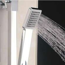 Large Waterfall Chrome Square Dual Shower Head Riser Rail Luxury Bathroom Set Home Bathroom Decor Bathroom Accessories Bathroom Organizer Summer Back To School