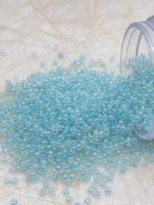 1300 颗，直径 2 毫米的微型彩色玻璃种子珠，适合手工 DIY，可用于制作手链、项链、戒指、可穿戴配饰
