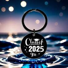 10 Sets Of 2025 Graduation Season Stainless Steel Keychain Friends Gifts With Candy Chocolate Snack Bags Thanks Tags Event Decoration Supplies