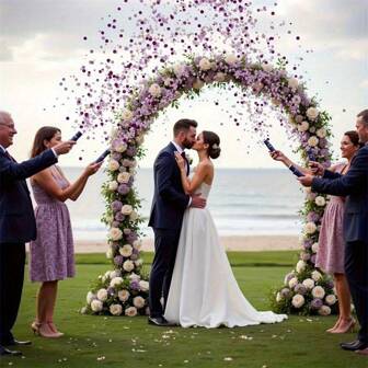 6/10PCs Purple Round Confetti Tubes For Weddings & Bridal Parties - Romantic Beach Celebration Decor, Balloon Fillers, DIY Party Favors, Elegant Wedding Arch Decoration, Bridal Party Accessories | Romantic Setting | Decorative Paper Fillers, Wedding Decorations